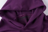Sp5der 555555 Swarovski Hoodie Purple 12.12