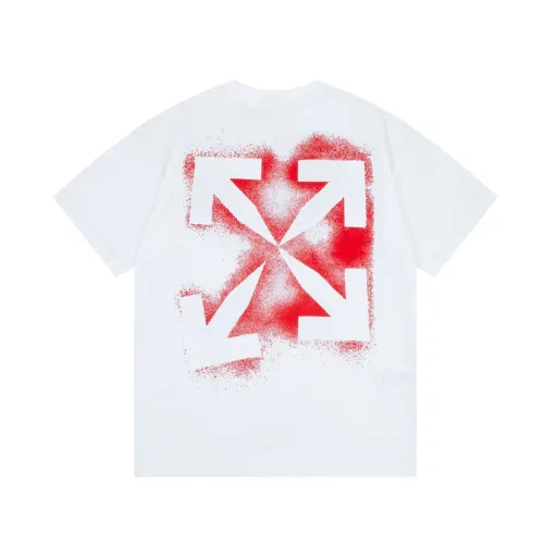 OFF-WHITE Inkjet arrow LOGO printed short-sleeved T-shirt White 12.12