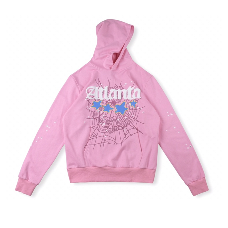 Sp5der Atlanta Hoodie Pink 12.12 - www.flamsneaker.com