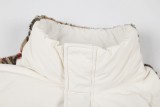 Burberry 24SS patchwork classic pattern down jacket White (detachable sleeves) 12.19