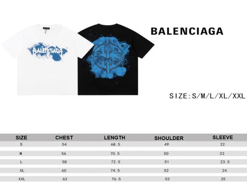 Balenciaga spray-painted logo short-sleeved T-shirt White 12.19