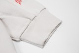 Balenciaga 24SS washed distressed logo hooded sweatshirt White 12.19