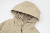 Louis Vuitton classic pattern down jacket denim down jacket brown 12.19
