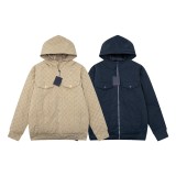 Louis Vuitton classic pattern down jacket denim down jacket Blue 12.19
