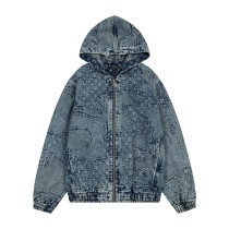 Louis Vuitton patchwork print design denim jacket 12.19