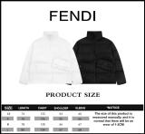 Fendi metallic logo bread pocket down jacket White 12.19