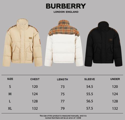Burberry 24SS patchwork classic pattern down jacket Black (detachable sleeves) 12.19