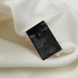 Balenciaga 23fw three-dimensional embroidered brand logo crew neck sweater White 12.26