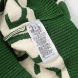 GUCCI 24 early spring series jacquard knitted crew neck sweater Green 12.26