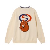 Gucci 23fw Angela Nguyen embroidered long sleeve knit sweater 12.26