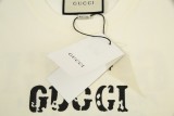 Gucci simple letter print logo short-sleeved T-shirt Off-White 1.3
