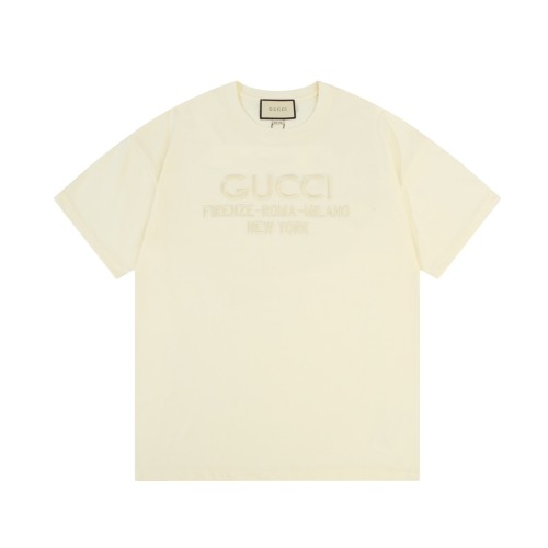 Gucci pure embroidery printed logo short-sleeved T-shirt Off-White 1.3