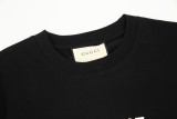 Gucci simple letter print logo short-sleeved T-shirt Black 1.3