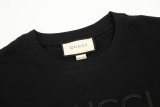 Gucci pure embroidery printed logo short-sleeved T-shirt Black 1.3