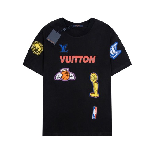 Louis Vuitton X NBA collection logo short-sleeved T-shirt Black 1.3