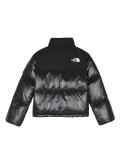 The North Face patchwork design short down jacket Black 1.3