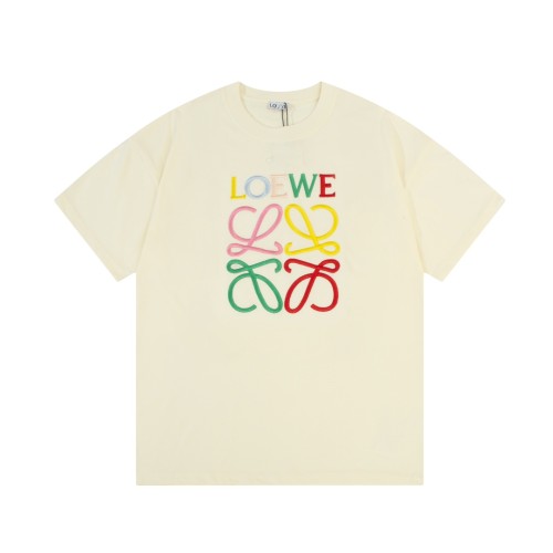 LOEWE Seiko colorful letter LOGO embroidered short-sleeved T-shirt 1.3