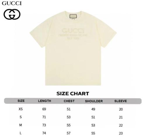 Gucci pure embroidery printed logo short-sleeved T-shirt Off-White 1.3