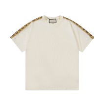 Gucci shoulder webbing logo short-sleeved T-shirt Off-White 1.3