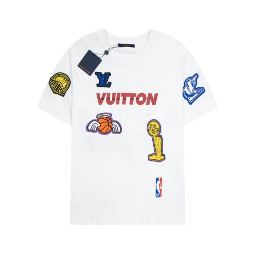 Louis Vuitton X NBA collection logo short-sleeved T-shirt White 1.3