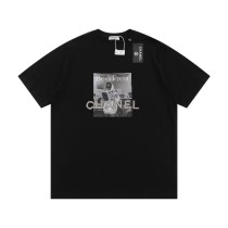 CHANEL 24SS be different short-sleeved T-shirt Black 1.10