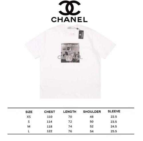 CHANEL 24SS be different short-sleeved T-shirt White 1.10