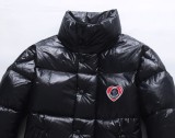 Moncler 23fw Chinese Valentine's Day love embroidered turtleneck down jacket Black 1.10