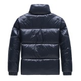 Moncler 23fw Chinese Valentine's Day love embroidered turtleneck down jacket Deep Blue 1.10