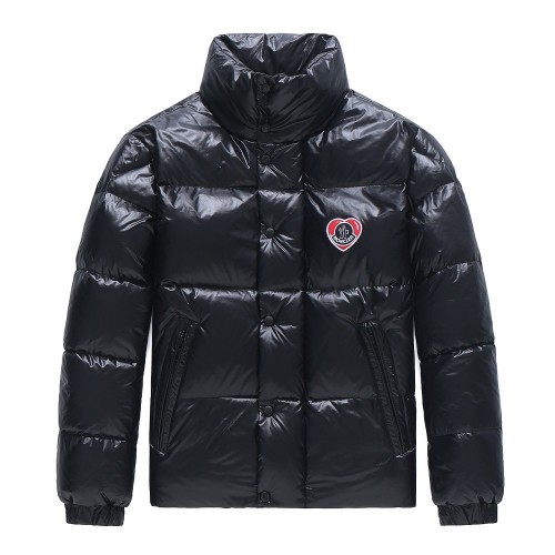 Moncler 23fw Chinese Valentine's Day love embroidered turtleneck down jacket Black 1.10