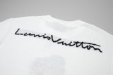 Louis Vuitton 24SS cartoon knitted bear short-sleeved T-shirt White 1.16