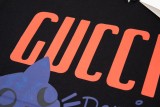 Gucci early spring new kitten head logo T-shirt Black 1.22