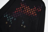Louis Vuitton gradient color printed logo long-sleeved sweatshirt Black 1.30