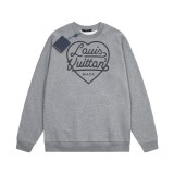 Louis Vuitton X Nigo series love logo printed crew neck sweatshirt 1.30