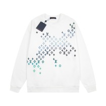 Louis Vuitton gradient color printed logo long-sleeved sweatshirt White 1.30