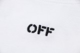 Off-White 24SS new double moon arrow printed short-sleeved T-shirt White 2.27
