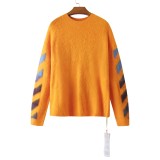 Off-White 24SS gradient blue and brown arrow hooded long-sleeved sweater 2.27