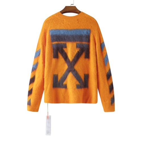 Off-White 24SS gradient blue and brown arrow hooded long-sleeved sweater 2.27