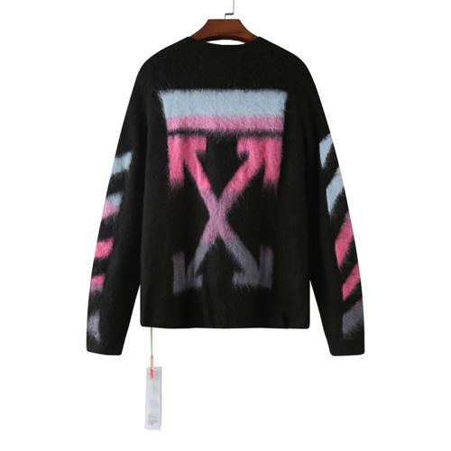 Off-White 24SS Gradient Purple Arrow Long Sleeve Sweater 2.27