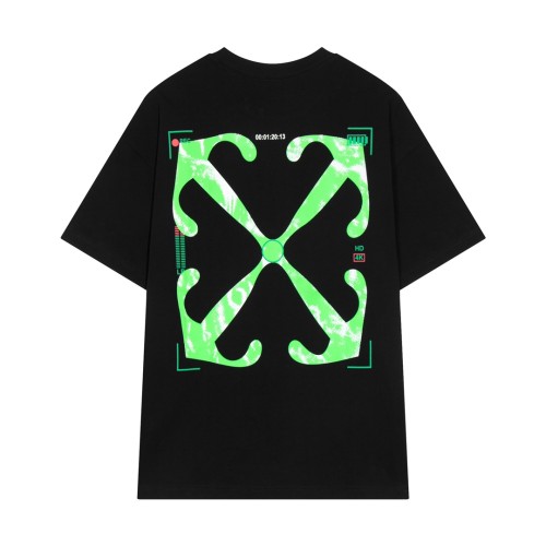 Off-White 24SS new fluorescent camera frame arrow print short-sleeved T-shirt Black 2.27