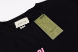 Gucci 24SS embroidered weather forecast short-sleeved T-shirt Black 3.6