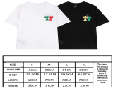 Chrome Hearts 2024 spring and summer new cross-stitch leather short-sleeved T-shirt White 3.6