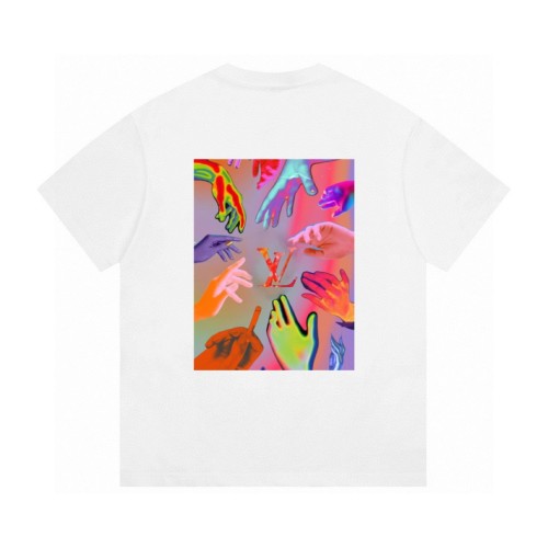 Louis Vuitton 24SS limited edition neon heart palm print short-sleeved T-shirt White 3.6