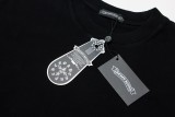 Chrome Hearts 24SS Horseshoe shaped cross logo printed short-sleeved T-shirt Black 3.6