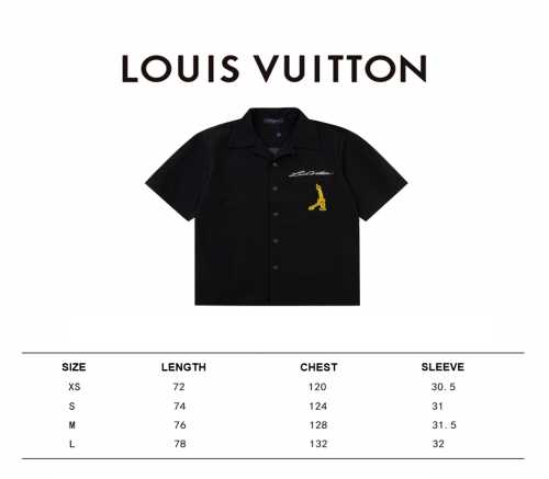 Louis Vuitton X Pharrell Williams 24SS embroidered Eiffel Tower Seine River printed short-sleeved T-shirt Black 3.6