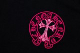 Chrome Hearts 24SS Horseshoe shaped cross logo printed short-sleeved T-shirt Black 3.6