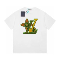 Louis Vuitton 24SS limited edition enamel LOGO printed short-sleeved T-shirt White 3.6