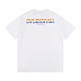 Balenciaga 24SS rainbow sunset brand logo short-sleeved T-shirt White 3.6