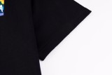 Balenciaga 24SS rainbow sunset brand logo short-sleeved T-shirt Black 3.6