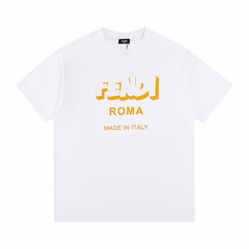 Fendi 24SS 3D printed letter logo short-sleeved T-shirt White 3.6