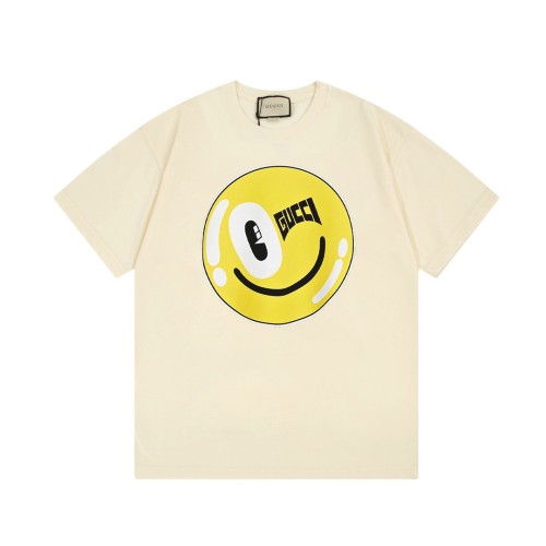 Gucci X Hattie Stewart 24SS Smiley brand logo short-sleeved T-shirt off-White 3.13
